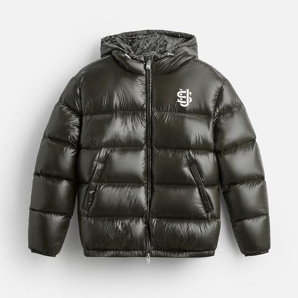Gothic Hip-Hop Reversible Puffer Jacket, High-Street Embroidered Coat, Minimalist Winter Outerwear_viptrois.com