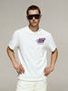 2026 Summer New Men's Short Sleeve Tee, American Sport Style Red & Blue Monogram And VERECTON Text Print, Loose Trendy Casual Daily Top_viptrois.com