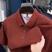 New 100% Cotton 220g Men's Polo Shirt Summer New Embroidered Solid Color Comfortable Versatile T-Shirt Short Sleeve Men_viptrois.com
