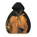 Men's Outdoor Windproof Water-Resistant Hiking Jacket With Hood - Lightweight Breathable Raincoat For Camping, Trekking & Travel (Black, Red,)_viptrois.com