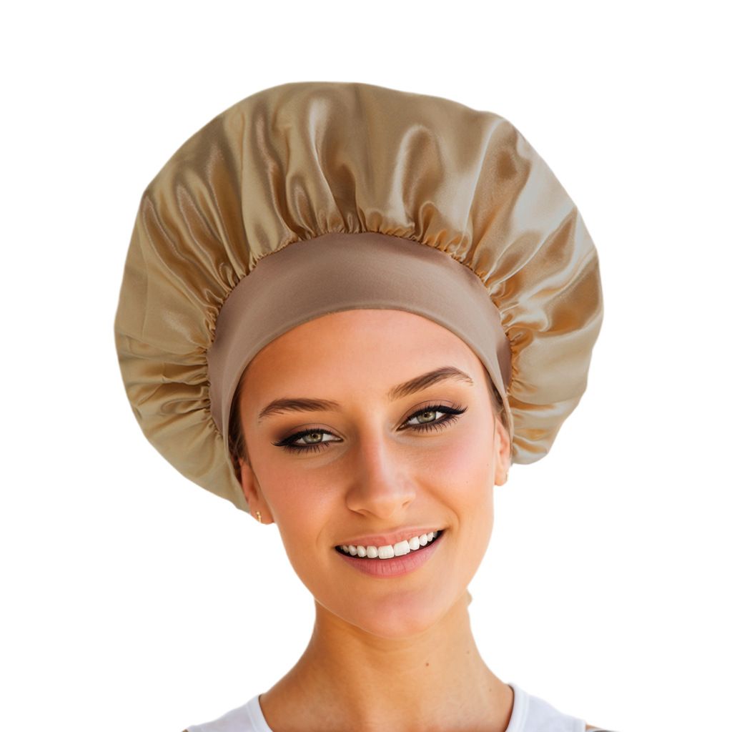 Wide-brimmed High-elasticity Headscarf, Beauty Bath Hair Women's Care Color Hat, Nightcap_viptrois.com