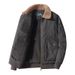 Men's Lamb Wool Cotton-padded Clothing Casual Fleece Thickened Youth Jacket Cotton-padded Jacket Sweater Collar Cotton-padded Jacket_viptrois.com