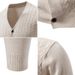 Men’s Oversized V-Neck Knit Cardigan | Chunky Chenille Sweater (M-5XL, 8 Colors)_viptrois.com