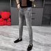 Men's Clothing Slim Fit Elastic Skinny Pants Men's Casual Washed Pants_viptrois.com