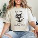 It's Fine I'm Fine Everything Is Fine Shirt, Cute Black Cat Tee_viptrois.com