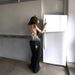 DETW 25ss * "Leopard Print" Original Niche Double-waist Original Cow Scimitar Jeans Stacked Design Men's And Women's Pants_viptrois.com