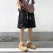 Men's Clothing Loose Large Size Casual Pants Fashion Label Five Point Pants_viptrois.com