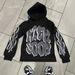 Men's Clothing Autumn And Winter Street Trend Letter Printing Casual Men And Women Loose Hooded Sweatshirt_viptrois.com