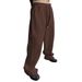 Men's Clothing Sweatpants Waist Drawstring Straight Wide Leg Loose Trousers Sports Pants_viptrois.com