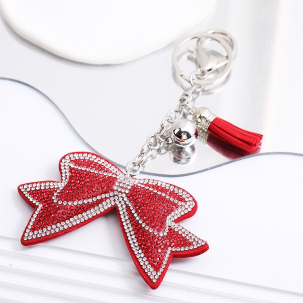Personalized Bow Keychain Ladies Bag Pendant Couple Car Keychain Diamond Accessories_viptrois.com