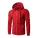 Men's Clothing New Spring and Autumn Style Zipper Hooded Sweatshirt Men's Cardigan Sweatshirt Long Sleeve Solid Color Sweatshirt_viptrois.com