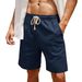Premium Products 2025 Men's Cotton Strap Large Pocket Casual Shorts_viptrois.com