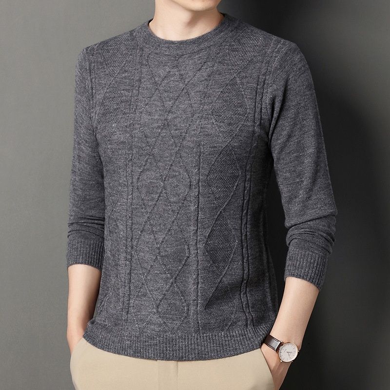 Loom Loom European And American Style Cross-Border Independent Station Foreign Trade Knitted Pullover Round Neck Long Sleeve_viptrois.com