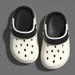 Mother & Kids DIY New EVA Two Color Children's Hole Shoes With Closed Toe Non Slip Beach Shoes For Outdoor Wear, Cute Boys And Girls_viptrois.com