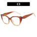 Women's Eyeglasses Retro Square Frame Multi Sided Cat Shaped Plain Glasses Frame New Anti Blue Light Can Be Matched With Myopia Flat Glasses_viptrois.com