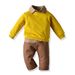 Kid's Clothing autumn and winter new children's clothing children's pullover sweater shirt with British trousers three piece suit Boy set_viptrois.com