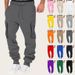 Men's Cargo Jogger Pants – Multi-Pocket Elastic Waist Casual Trousers, Streetwear Sweatpants (Black/Gray/10 Colors, S-XXXL)_viptrois.com
