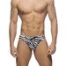 New Men's Triangular Swimming Trunks With Zebra Pattern, Low Waist, Sexy, Adjustable Cup Straps, Quick-drying, Beach Pants_viptrois.com