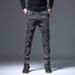 Men's Casual Slim-fit Straight Trousers Men's Light Business Personality Versatile Trendy Trousers_viptrois.com
