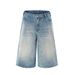 Men's Clothing Summer New Four Color Loose American Baggy Jeans Seven Point Jeans Men's Straight Wide Leg Versatile_viptrois.com