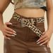 Foreign trade leopard print belt ladies American style retro decorative ins style personality belt subculture belt in stock wholesale_viptrois.com