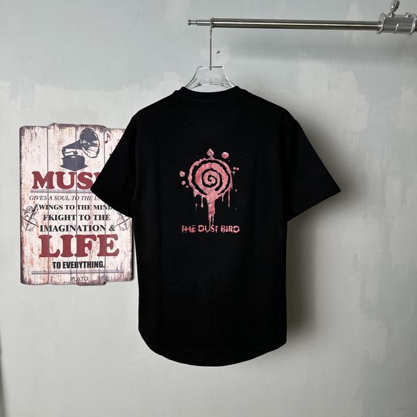 Pure cotton printed round neck, fashionable, comfortable, youthful, versatile, loose fitting, casual men and women's_viptrois.com