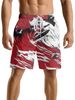 Unbeatable Quality American Men's Street Versatile Wave Printed Trendy Brand Fitness Running Sports Basketball Shorts, Shorts_viptrois.com
