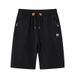 Men's Summer Knitted Casual Shorts Loose Fit Straight Leg Drawstring Waist mid Waist Elegant Basic Thin Large Pants Beachwear_viptrois.com