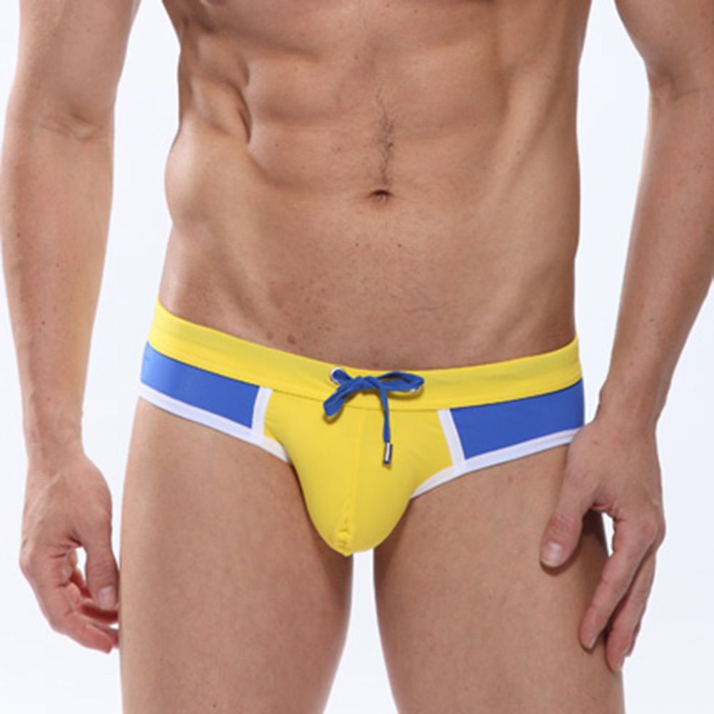 Men's Clothing Men's Swimming Trunks Beach Pants Tie Rope Quick Drying Men's Beach Shorts Swimming Trunks Sexy Swimsuit Beach Pants_viptrois.com