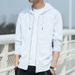 Men's Clothing Hooded Sweatshirt Autumn And Winter Cardigan Thin Sports Zipper Top Loose Large Size Casual Student Jacket_viptrois.com