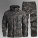 Men's Clothing in spring and autumn with hood and loose mechanic suits for factory workshops, wear resistant work clothes and labor protection clothes_viptrois.com