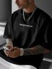 2025 American Style Fashion Brand Men's New Fashion Letter Printed Short-sleeved T-shirt Casual Top_viptrois.com