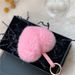 Small Belt Rex Rabbit Fur Mini Love Heart Bag Pendant Keychain Eternal Flower DIY Jewelry_viptrois.com