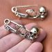 Punk Style Halloween Skull Brooch Dark Gothic Pin Clothing Waist Accessory_viptrois.com