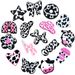 Cow Style Shoe Flower Shoe Buckle PVC Soft Rubber Shoe Accessories Accessories Sandals Decorative Buckle_viptrois.com
