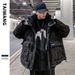 Men's Clothing Thai King Men's Clothing 2024 Winter New Style Coat Letter Printed Loose Silk cotton Jacket High end Fashion Brand Silk cotton Jacket Men_viptrois.com