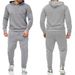 trend Cross-Border European American Spring And Autumn New Men's Sports Two-Piece Trendy Pullover Hooded Sweatshirt Set_viptrois.com