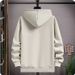 Teen Boys' Fleece Hoodie – Warm Winter Pullover With Kangaroo Pocket (M-3XL, Black/Khaki)_viptrois.com