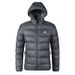 Men's Lightweight Short Puffer Jacket With S Letter Print, Casual Zip Up Hooded Coat For Men, Minimalist Style, Fall Winter 2025_viptrois.com