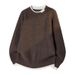 Jianheng Men's Long Sleeve Sweater Waffle Print Two Piece Set Color Blocking Soft Comfortable Fabric Street Style Slim Fit_viptrois.com