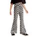 Mother & Kids INS Girls Spring And Autumn Plaid Bell Bottom Pants Children's Leisure Sports New Pants_viptrois.com