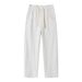 Men's American Style High Street Curved Trousers Summer Trendy Wide Leg Grey Athletic Sweatpants Loose Straight Leg Casual Pants_viptrois.com