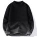 Gradient Sweater For Men, Autumn And Winter Thickened Trendy Loose Lazy Half Turtleneck Base Knitwear Warm Wool Top_viptrois.com