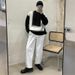 Loom European And American Style Winter Thickened Color Block Crew Neck Sweater For Men Trendy Youth Casual Warm Knitted Base_viptrois.com