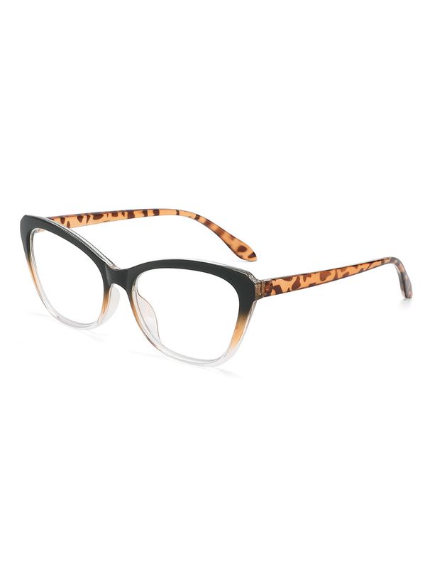 Anti Blue Light Cat Eye Flat Glasses Contrast Color Personality Plain Simple Glasses Frame Cross Border Glasses Frame Reading Glasses T1376_viptrois.com