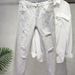 Ripped Raw Edge Washed Jeans For Men American High Street Fashion Brand Hiphop Slim Straight Pants Summer Thin_viptrois.com
