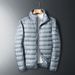 Light And Thin White Duck Down Jacket Men's Winter Large Size Loose Youth Short Outdoor Sports Stand-up Collar Warm Jacket_viptrois.com