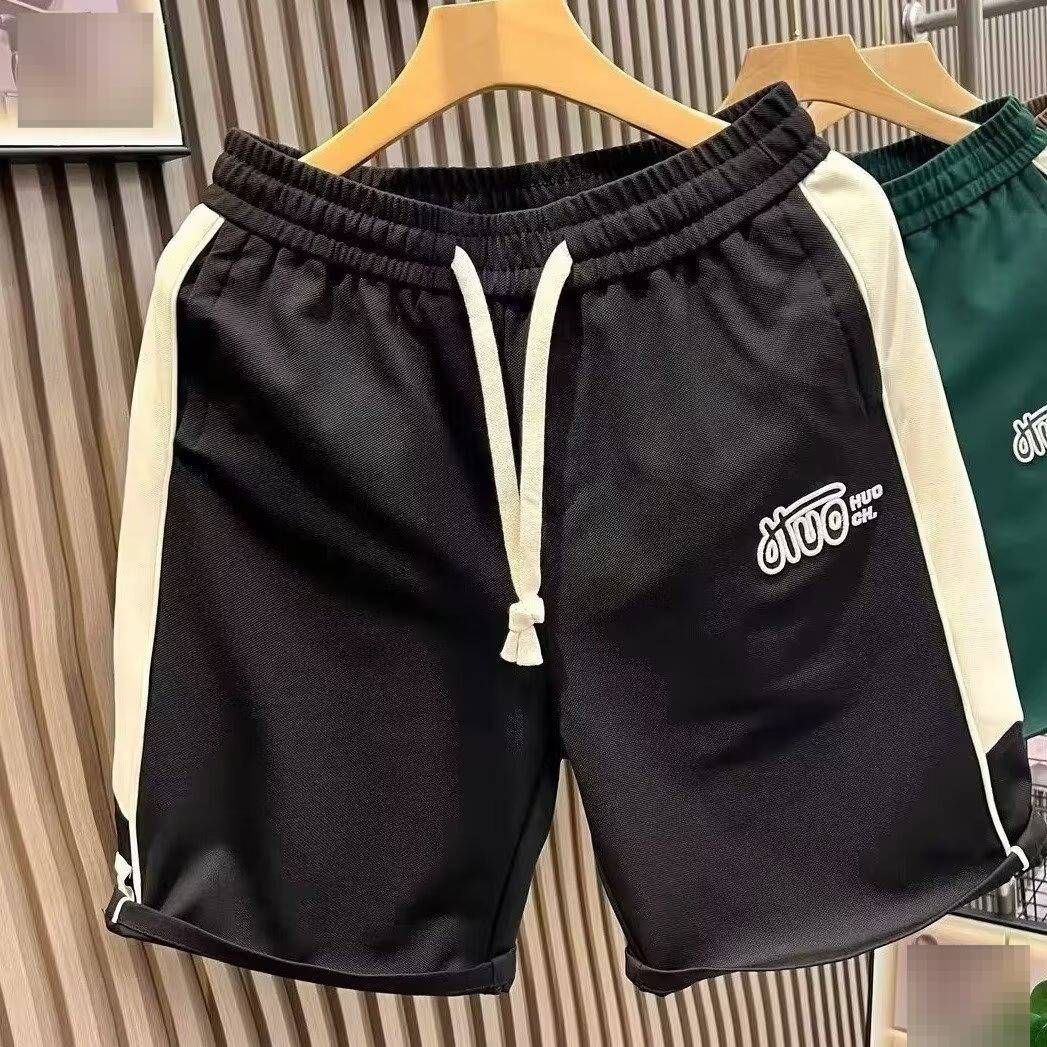 Men's Clothing Men's Style Minimalist Shorts Versatile Summer Casual Cropped Pants Trendy Retro Elastic Waist Straight Leg Cargo_viptrois.com