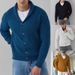Men's Slim-Fit Knit Cardigan – Lightweight Polyester Blend, Button-Up Long Sleeve For Casual & Office Wear_viptrois.com