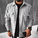 Men's Stylish Checkered Long Sleeve Shirt - Breathable Cotton Blend, Slim Fit, Casual & Office Wear, Multiple Colors & Sizes_viptrois.com